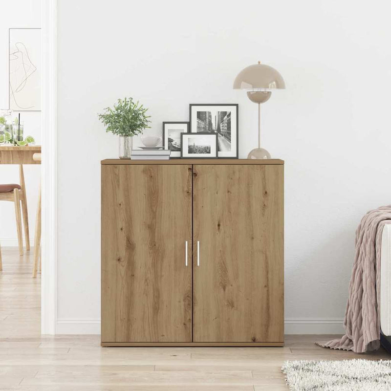 vidaXL Széf kézműves tölgy 79 x 38 x 80 cm Faanyag
