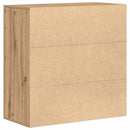 vidaXL Széf kézműves tölgy 79 x 38 x 80 cm Faanyag