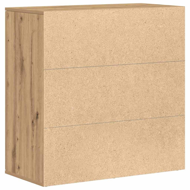 vidaXL Széf kézműves tölgy 79 x 38 x 80 cm Faanyag
