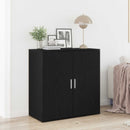 vidaXL Széf Fekete tölgy 79 x 38 x 80 cm Szerelt Fa