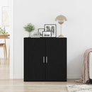 vidaXL Széf Fekete tölgy 79 x 38 x 80 cm Szerelt Fa