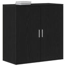 vidaXL Széf Fekete tölgy 79 x 38 x 80 cm Szerelt Fa