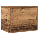 vidaXL Tároló Doboz tárolóval Régi fa 60 x 42 x 46 cm Faanyag