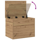 vidaXL Tároló Doboz tárolóval kézműves tölgy 60 x 42 x 46 cm Faanyag