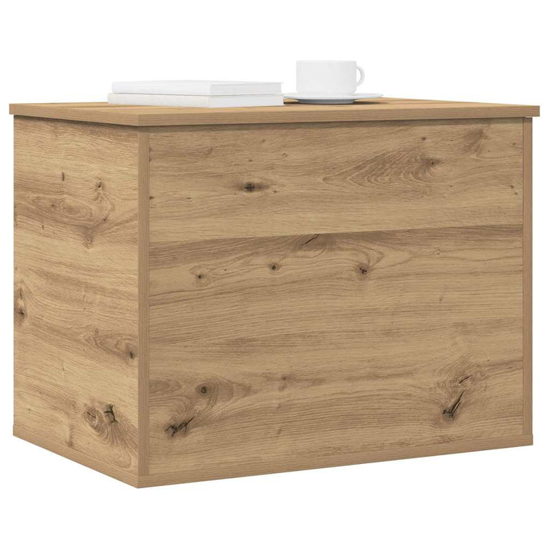 vidaXL Tároló Doboz tárolóval kézműves tölgy 60 x 42 x 46 cm Faanyag