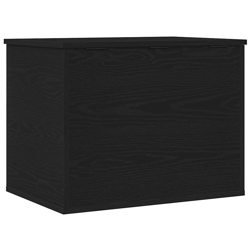 vidaXL Tároló Doboz tárolóval Musta tammi 60 x 42 x 46 cm Faanyag