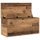 vidaXL Tároló Doboz tárolóval Régi fa 100 x 42 x 46 cm Faanyag