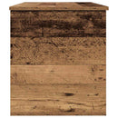 vidaXL Tároló Doboz tárolóval Régi fa 100 x 42 x 46 cm Faanyag