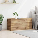 vidaXL Tároló Doboz tárolóval kézműves tölgy 100 x 42 x 46 cm Faanyag