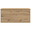 vidaXL Tároló Doboz tárolóval kézműves tölgy 100 x 42 x 46 cm Faanyag