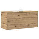 vidaXL Tároló Doboz tárolóval kézműves tölgy 100 x 42 x 46 cm Faanyag