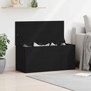 vidaXL Tároló Doboz tárolóval Musta tammi 100 x 42 x 46 cm Faanyag