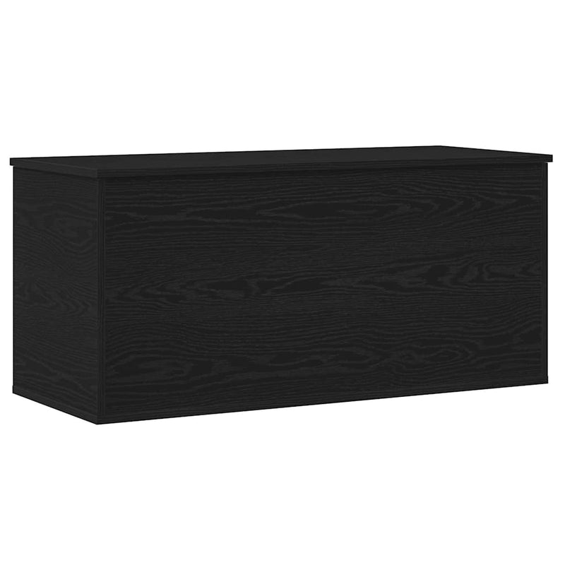vidaXL Tároló Doboz tárolóval Musta tammi 100 x 42 x 46 cm Faanyag