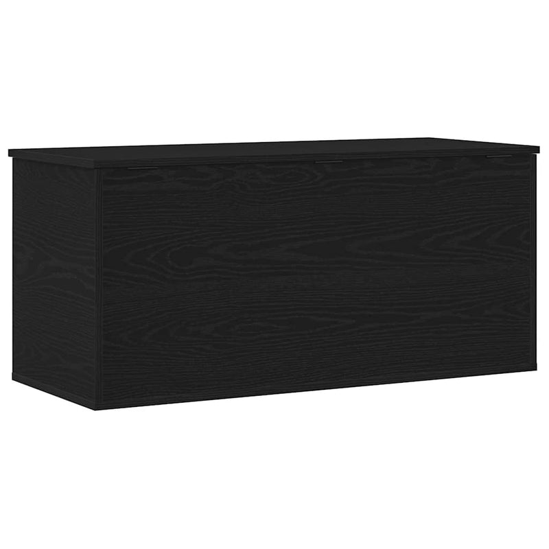 vidaXL Tároló Doboz tárolóval Musta tammi 100 x 42 x 46 cm Faanyag
