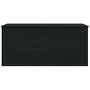 vidaXL Tároló Doboz tárolóval Musta tammi 100 x 42 x 46 cm Faanyag