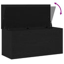 vidaXL Tároló Doboz tárolóval Musta tammi 100 x 42 x 46 cm Faanyag