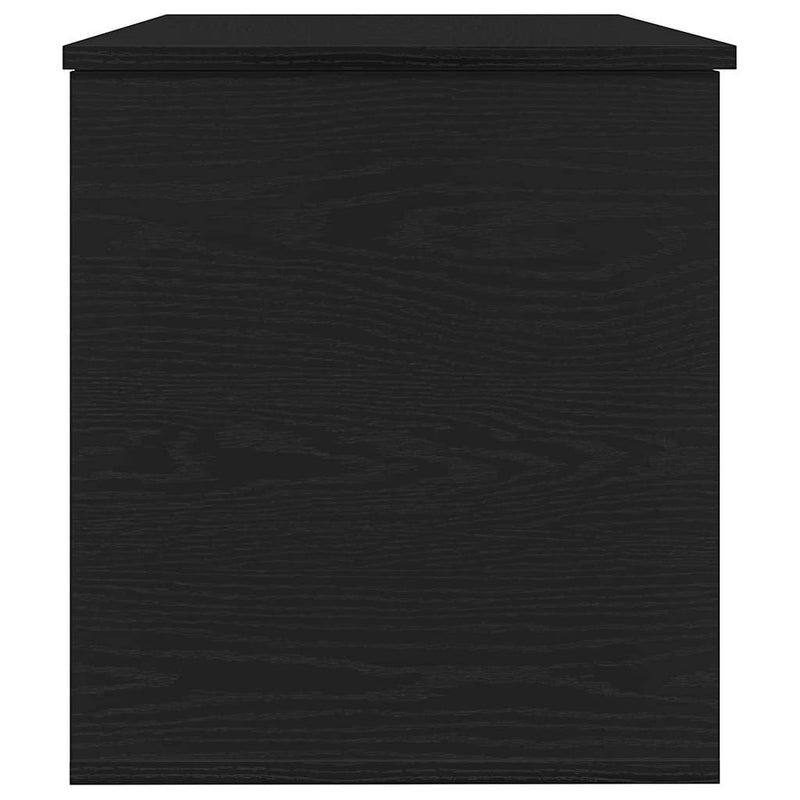 vidaXL Tároló Doboz tárolóval Musta tammi 100 x 42 x 46 cm Faanyag