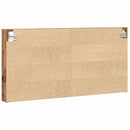 vidaXL Kiállító szekrény polcokkal Öreg fa 100 x 8,5 x 50 cm Faanyag