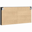 vidaXL Kiállító szekrény Fekete tölgy 100 x 8,5 x 50 cm Faanyag