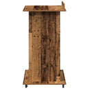 vidaXL Pódium fiókkal polcokkal Öreg fa 55 x 55 x 107 cm Faanyag
