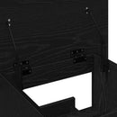 vidaXL Pódium fiókkal polcokkal Fekete tölgy 55 x 55 x 107 cm Faanyag