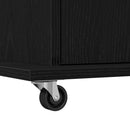 vidaXL Pódium fiókkal polcokkal Fekete tölgy 55 x 55 x 107 cm Faanyag