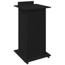 vidaXL Pódium fiókkal polcokkal Fekete tölgy 55 x 55 x 107 cm Faanyag