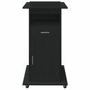 vidaXL Pódium fiókkal polcokkal Fekete tölgy 55 x 55 x 107 cm Faanyag