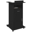 vidaXL Pódium fiókkal polcokkal Fekete tölgy 55 x 55 x 107 cm Faanyag