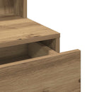 vidaXL Sminktükör fiókkal kézműves tölgy 80 x 41 x 144,5 cm Faanyag