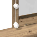 vidaXL Sminktükör fiókkal kézműves tölgy 80 x 41 x 144,5 cm Faanyag