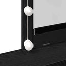 vidaXL Sminktükör fiókkal Musta tammi 80 x 41 x 144,5 cm Faanyag