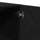 vidaXL Fali Szekrény Fekete tölgy 60 x 31,5 x 60 cm Faanyag