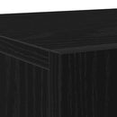 vidaXL Széf Musta tammi 90 x 34 x 80 cm Faanyag