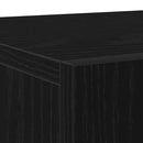 vidaXL Széf Fekete tölgy 90 x 34 x 80 cm Faanyag