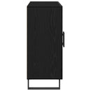 vidaXL Széf Fekete tölgy 90 x 34 x 80 cm Faanyag