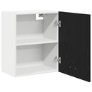 vidaXL Függő szekrény polcokkal Fekete tölgy 50 x 31 x 60 cm Faanyag