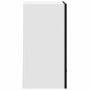 vidaXL Függő szekrény polcokkal Fekete tölgy 50 x 31 x 60 cm Faanyag