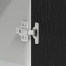 vidaXL Függő szekrény ajtóval Riga Musta tammi 60 x 31 x 60 cm Faanyag