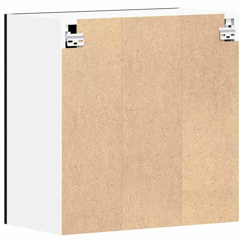 vidaXL Függő szekrény polcokkal Musta tammi 60 x 31 x 60 cm Faanyag