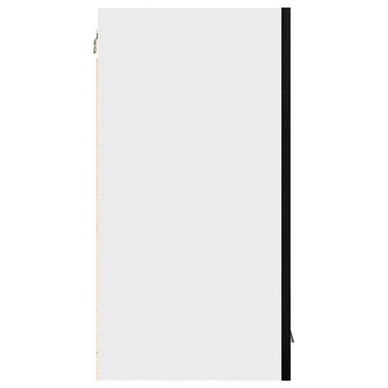 vidaXL Függő szekrény polcokkal Musta tammi 60 x 31 x 60 cm Faanyag