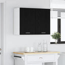 vidaXL Függő szekrény Lyon Fekete tölgy 80 x 31 x 60 cm Szerelt Fa