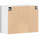 vidaXL Függő szekrény ajtóval Riga Musta tammi 80 x 31 x 60 cm Faanyag