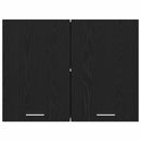 vidaXL Függő szekrény ajtóval Riga Musta tammi 80 x 31 x 60 cm Faanyag