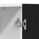 vidaXL Függő szekrény Lyon 2 pcs Fekete tölgy 50 x 31 x 60 cm Faanyag