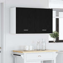 vidaXL Függő szekrény Lyon 2 pcs Fekete tölgy 50 x 31 x 60 cm Faanyag