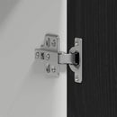 vidaXL Függő szekrény ajtóval Riga Musta tammi 60 x 31 x 60 cm Faanyag