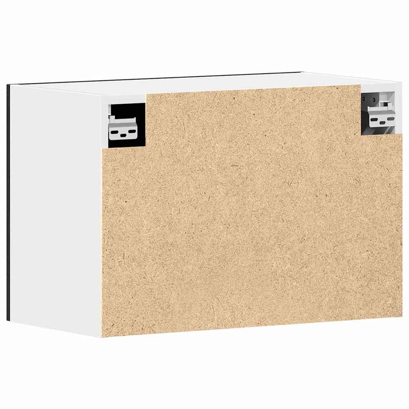 vidaXL Függő szekrény ajtóval Riga Musta tammi 60 x 31 x 60 cm Faanyag