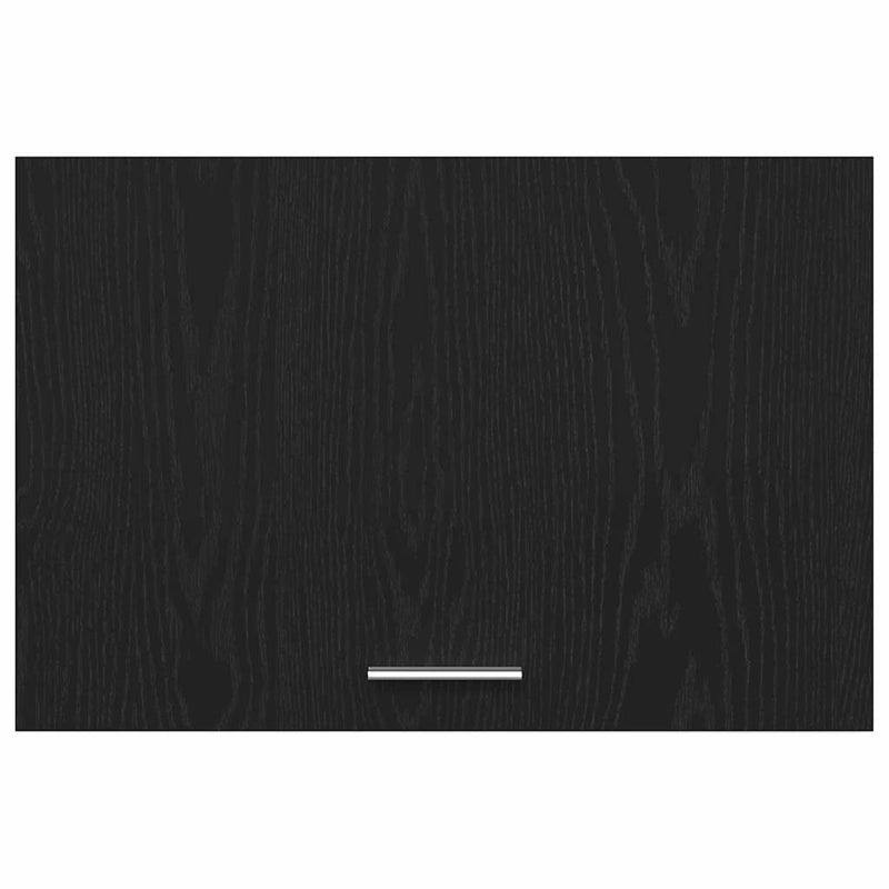 vidaXL Függő szekrény ajtóval Riga Musta tammi 60 x 31 x 60 cm Faanyag