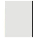 vidaXL Függő szekrény ajtóval Riga Musta tammi 60 x 31 x 60 cm Faanyag